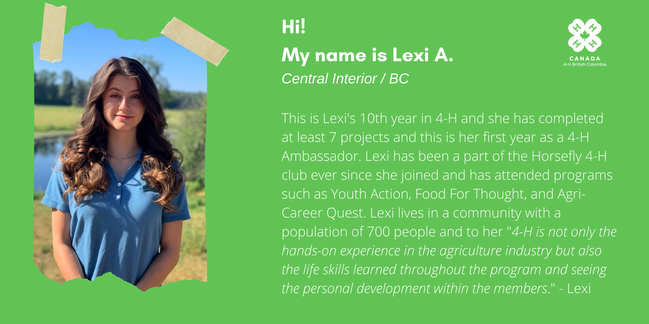 Lexi A. Ambassador Bio
